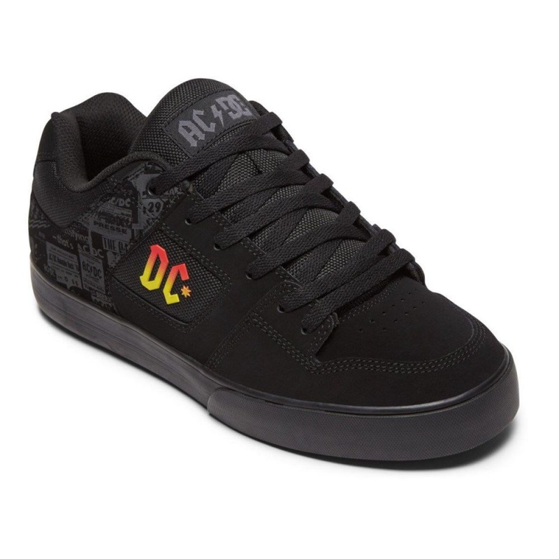 Chaussure Skate DC Shoes Pure Homme Noir Grise | ABMV-53169