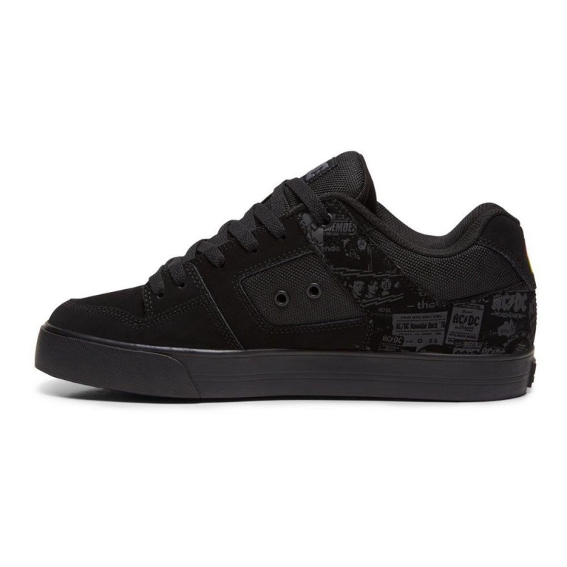 Chaussure Skate DC Shoes Pure Homme Noir Grise | ABMV-53169