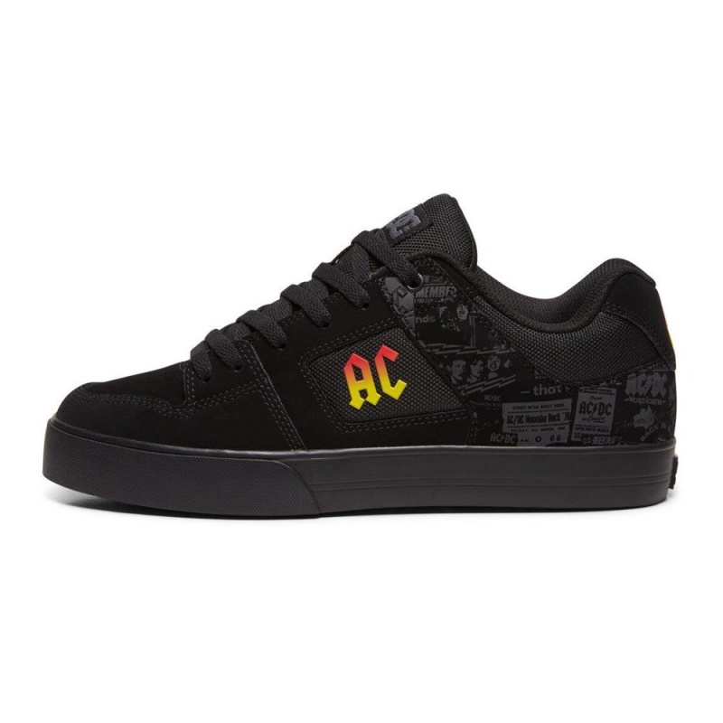 Chaussure Skate DC Shoes Pure Homme Noir Grise | ABMV-53169