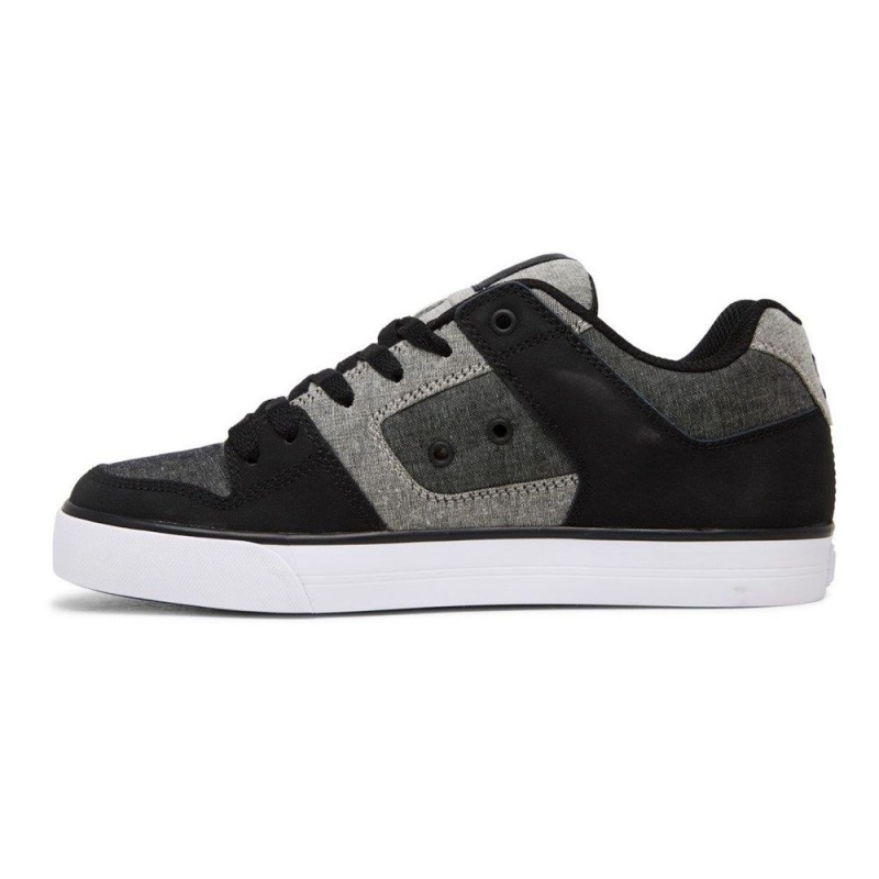 Chaussure Skate DC Shoes Pure Homme Noir Grise | ICOL-80972