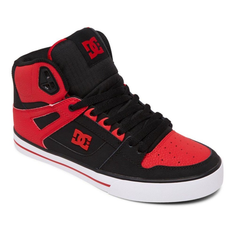 Chaussure Skate DC Shoes Pure Homme Rouge Noir | GBCQ-50193