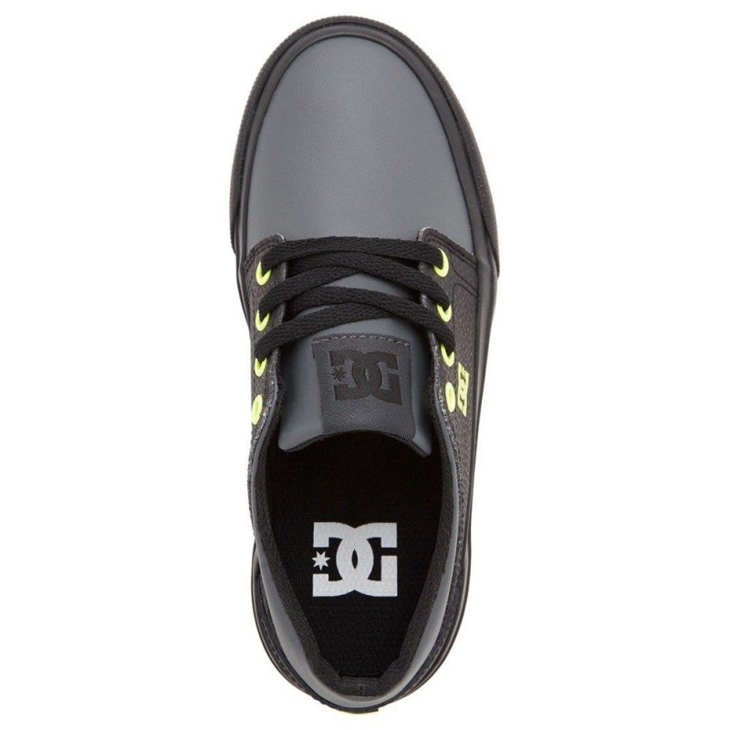 Chaussure Skate DC Shoes Trase Enfant Noir Grise | NVYD-68125