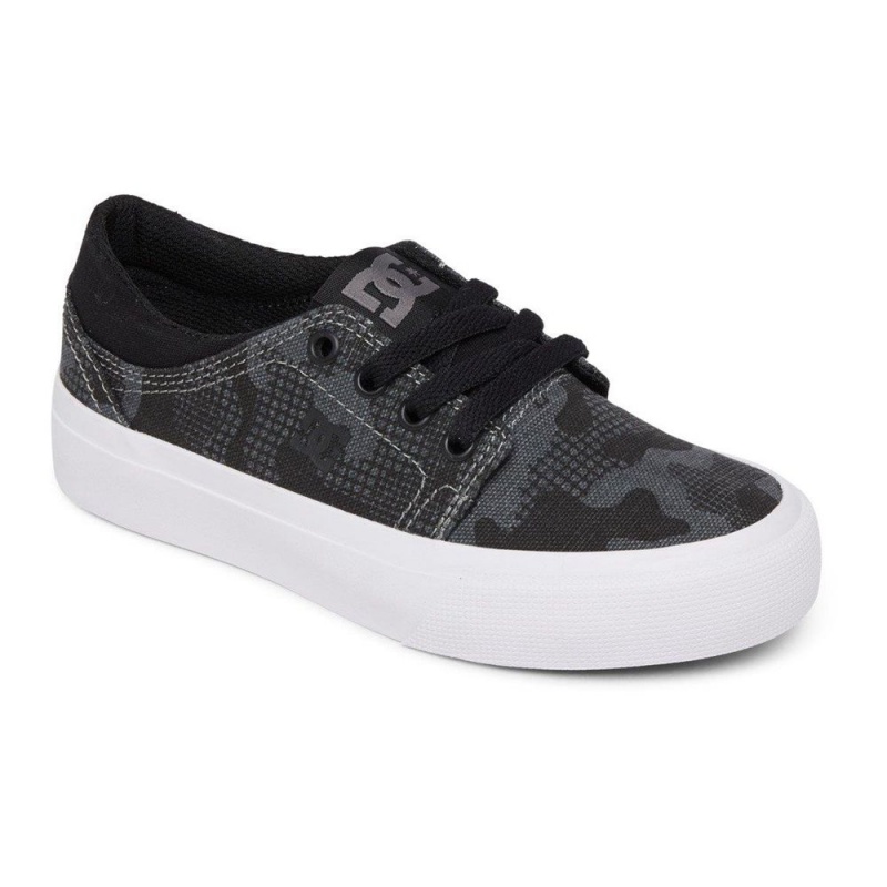 Chaussure Skate DC Shoes Trase Enfant Noir | JQON-80712