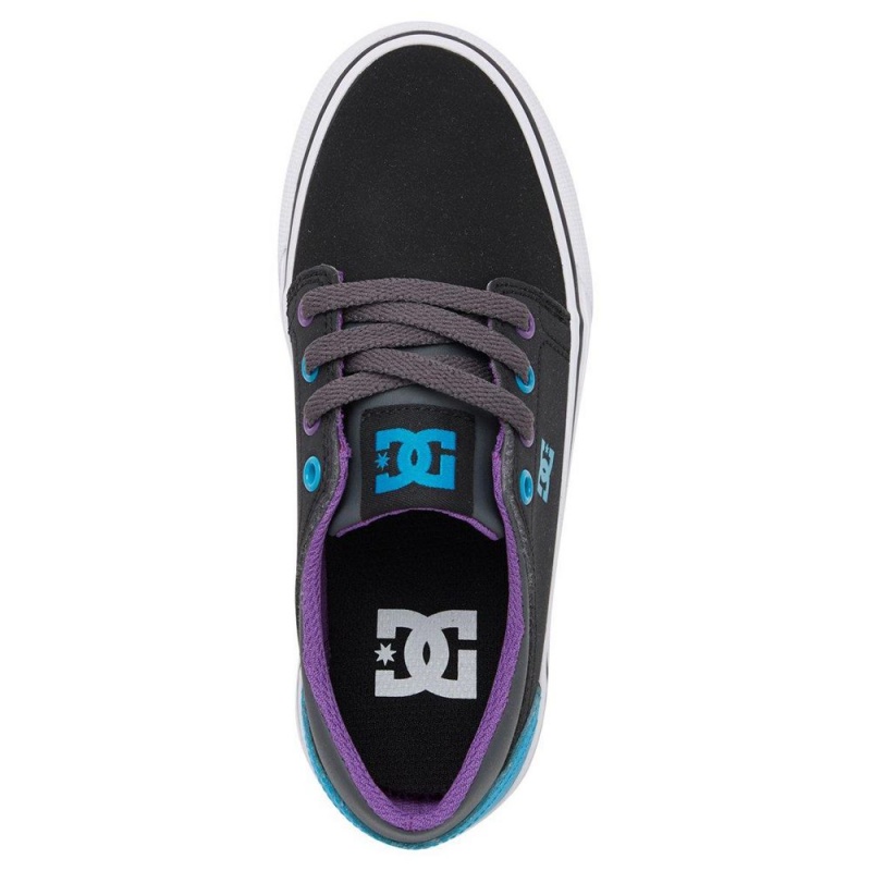 Chaussure Skate DC Shoes Trase Enfant Noir Bleu | ORXK-81672