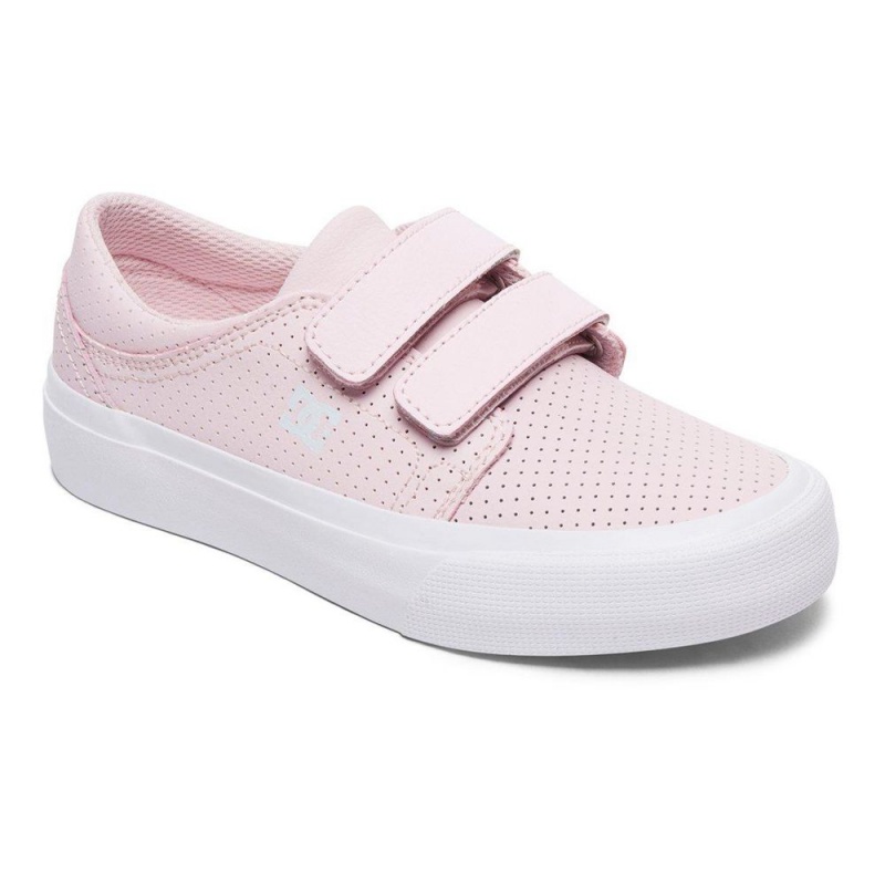 Chaussure Skate DC Shoes Trase Enfant Rose | NUJV-61409