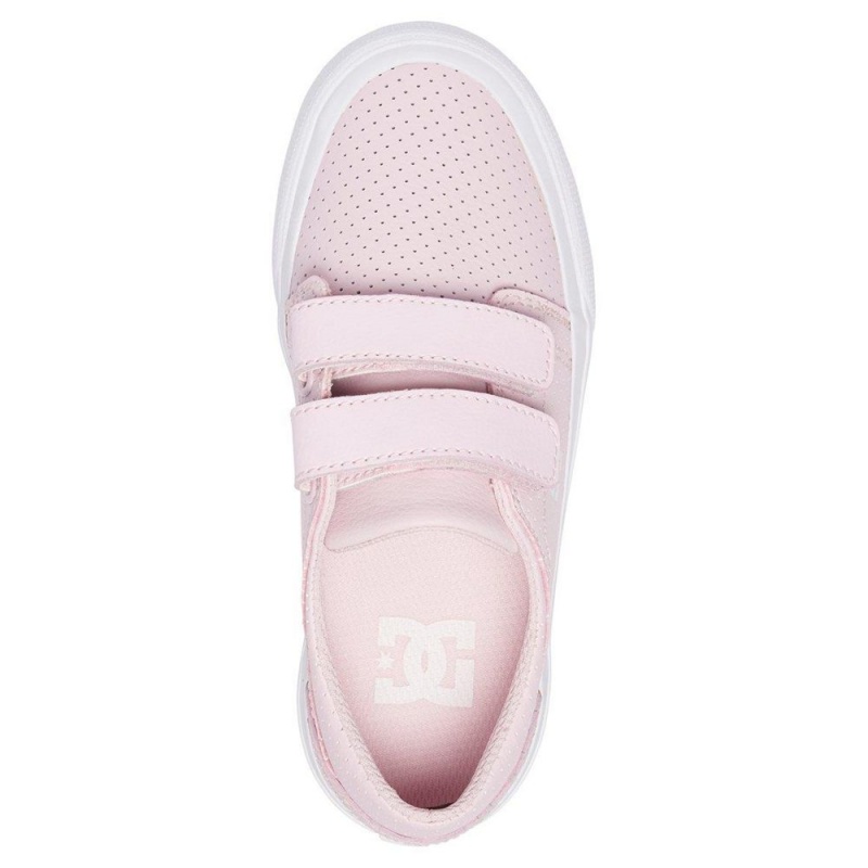 Chaussure Skate DC Shoes Trase Enfant Rose | NUJV-61409