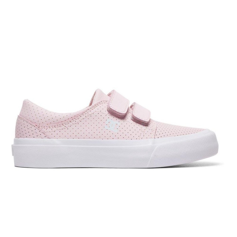 Chaussure Skate DC Shoes Trase Enfant Rose | NUJV-61409