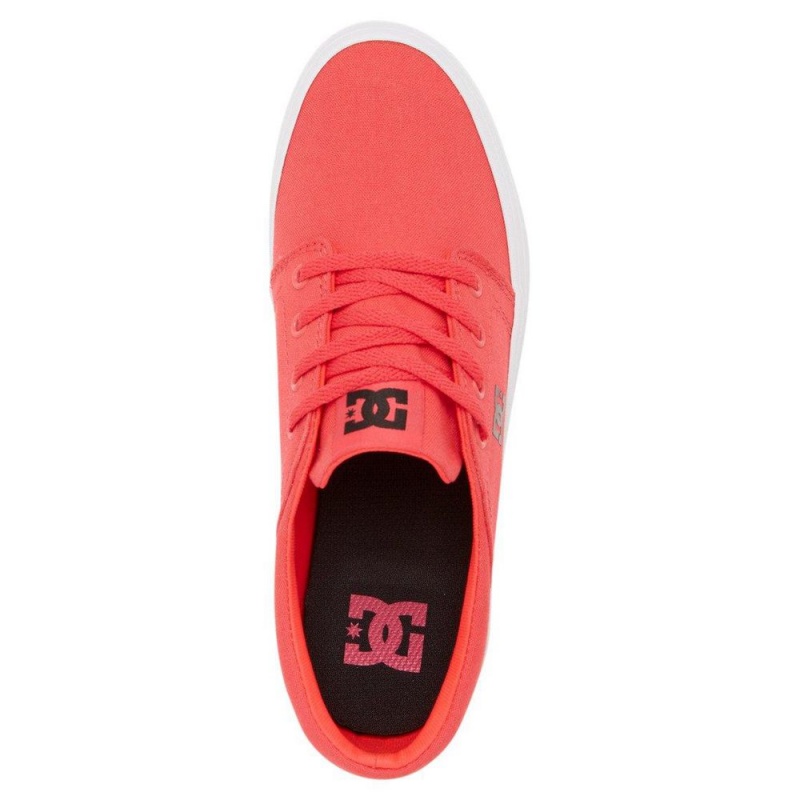 Chaussure Skate DC Shoes Trase Femme Rose Noir | QAES-52439