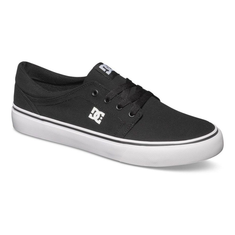 Chaussure Skate DC Shoes Trase Homme Noir Blanche | NYPX-14852