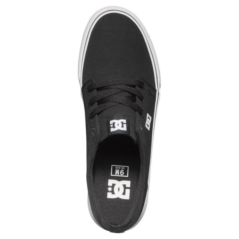 Chaussure Skate DC Shoes Trase Homme Noir Blanche | NYPX-14852