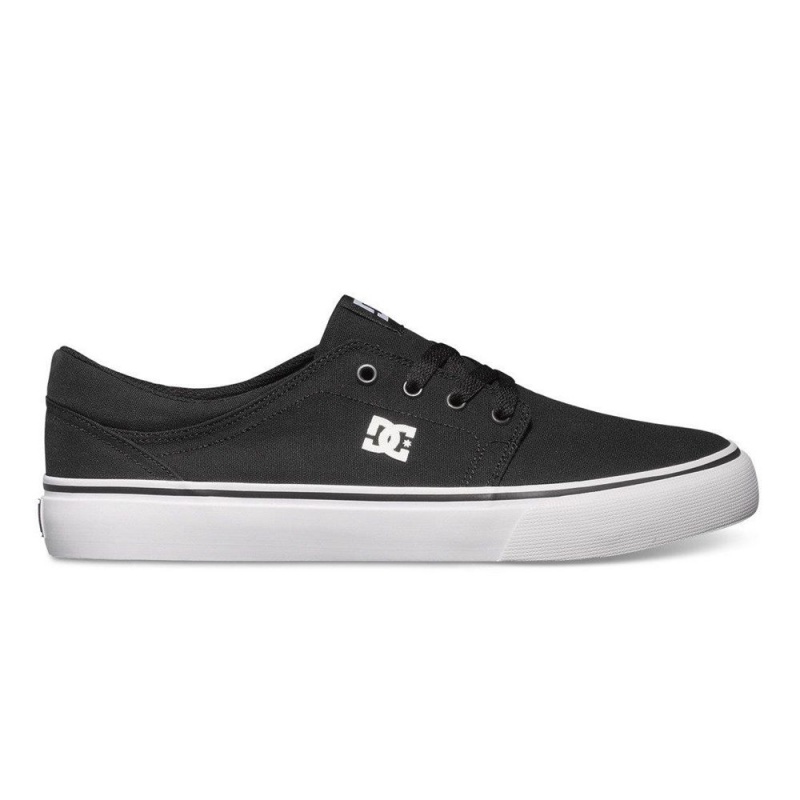 Chaussure Skate DC Shoes Trase Homme Noir Blanche | NYPX-14852