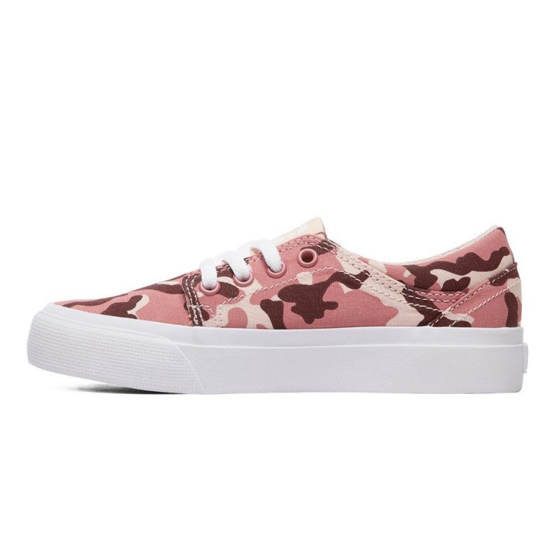 Chaussure Skate DC Shoes Trase TX Enfant Rose | TBPF-69748