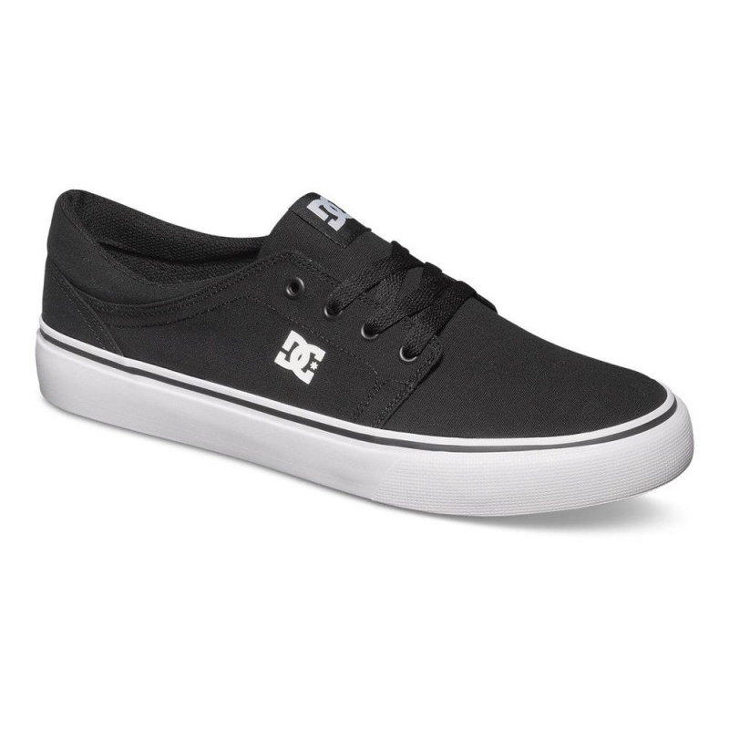 Chaussure Skate DC Shoes Trase TX Homme Noir Blanche | UZSM-06593