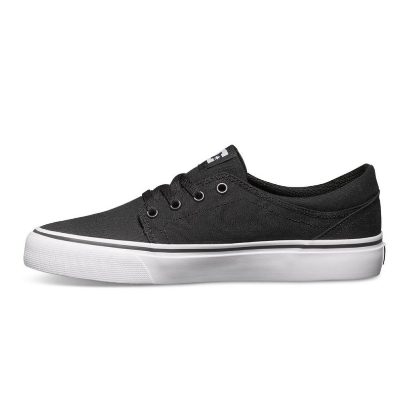 Chaussure Skate DC Shoes Trase TX Homme Noir Blanche | UZSM-06593