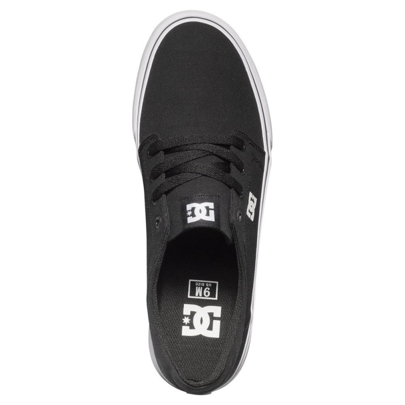 Chaussure Skate DC Shoes Trase TX Homme Noir Blanche | UZSM-06593