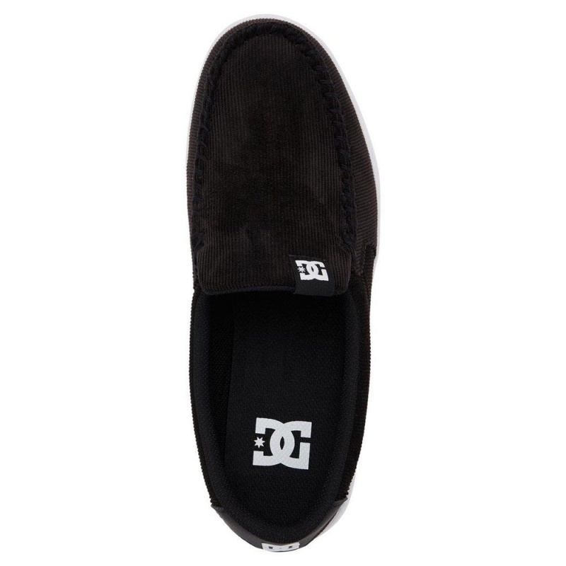 Chaussure Skate DC Shoes Villain Homme Noir Blanche | BQGC-89246