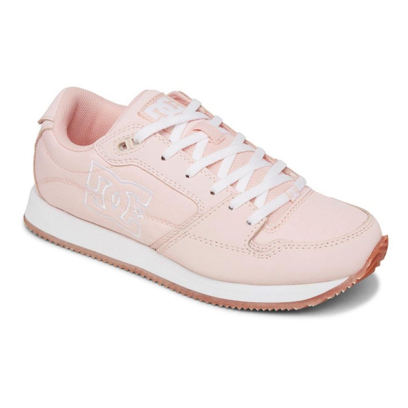 Chaussures de Sport DC Shoes Alias Femme Rose Blanche | JARN-13287