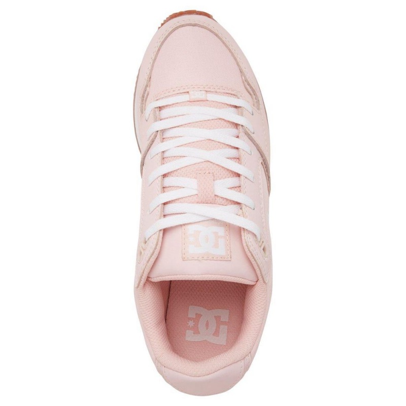 Chaussures de Sport DC Shoes Alias Femme Rose Blanche | JARN-13287