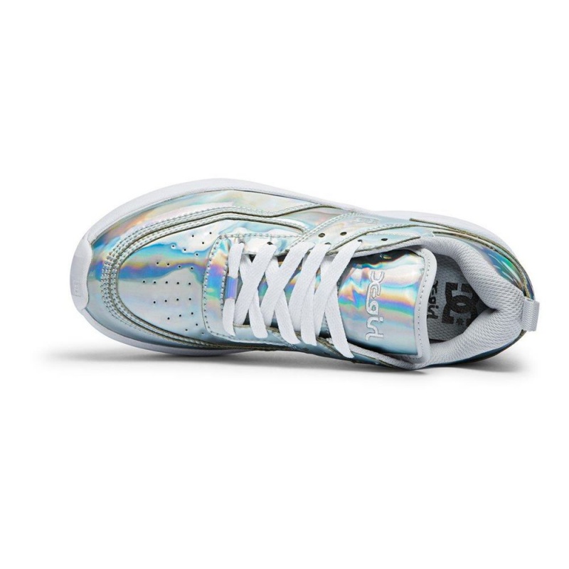 Chaussures de Sport DC Shoes E.Tribeka Femme Argent Multicolore | CMHI-20136