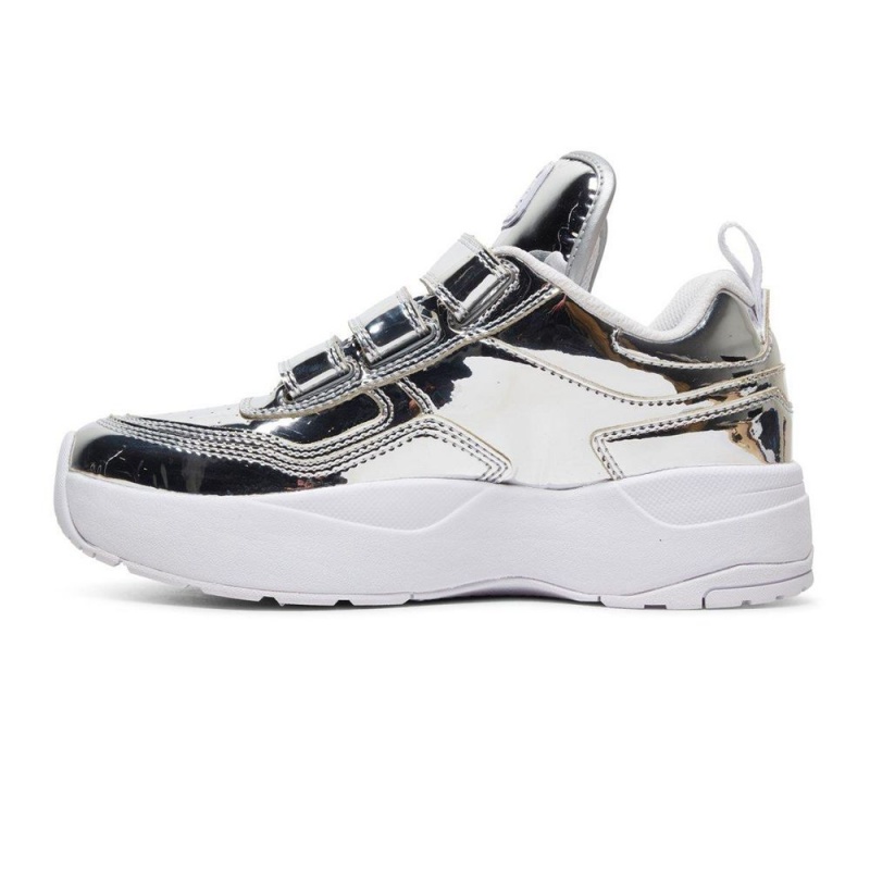 Chaussures de Sport DC Shoes E.Tribeka Femme Argent | LAXB-61285