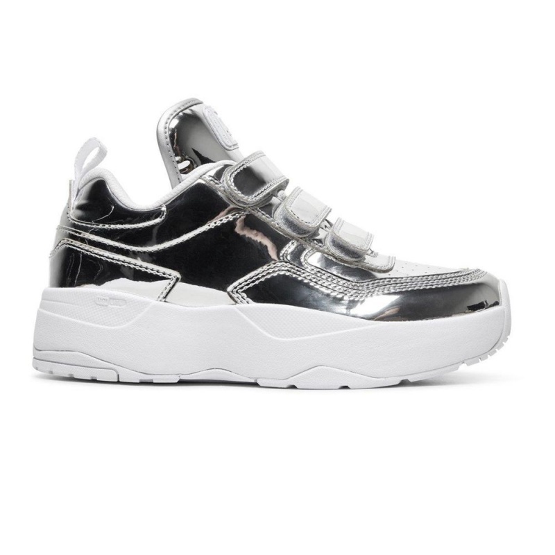 Chaussures de Sport DC Shoes E.Tribeka Femme Argent | LAXB-61285