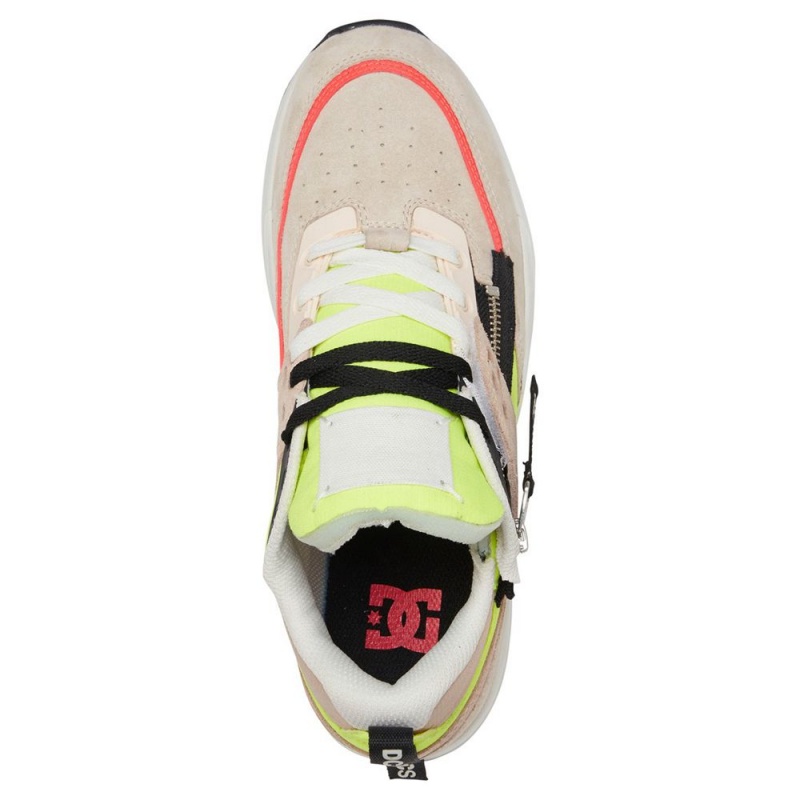 Chaussures de Sport DC Shoes E.Tribeka Homme Grise Jaune | LDNK-17068