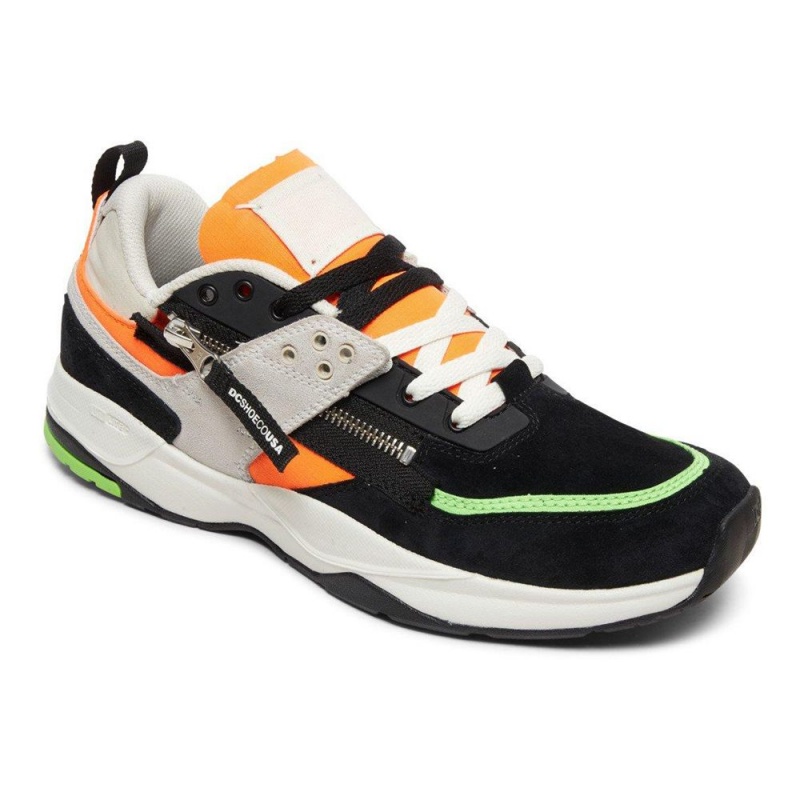 Chaussures de Sport DC Shoes E.Tribeka Homme Noir Orange | DIFS-69853