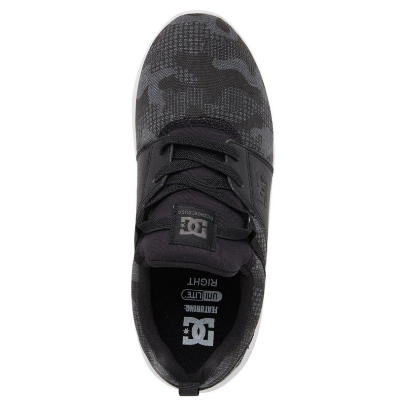 Chaussures de Sport DC Shoes Heathrow Enfant Noir | AYFE-72856