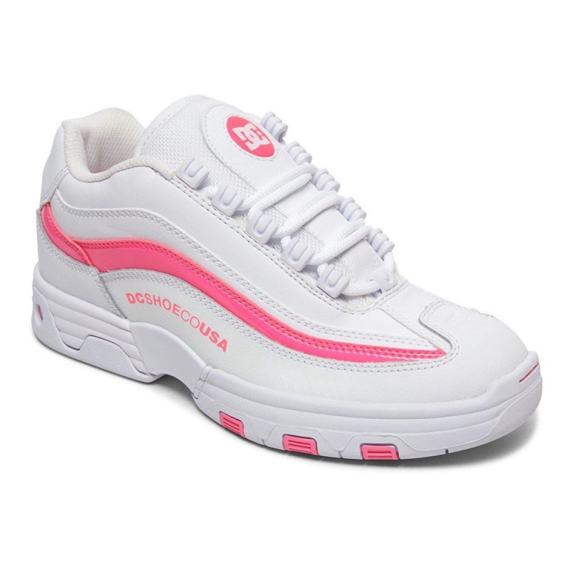 Chaussures de Sport DC Shoes Legacy Lite Femme Blanche Rose | UKOE-93825