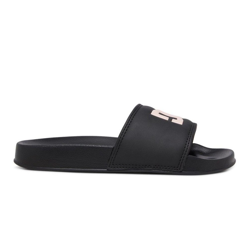 Sandale DC Shoes Slides Femme Noir Rose | ZGHY-78231