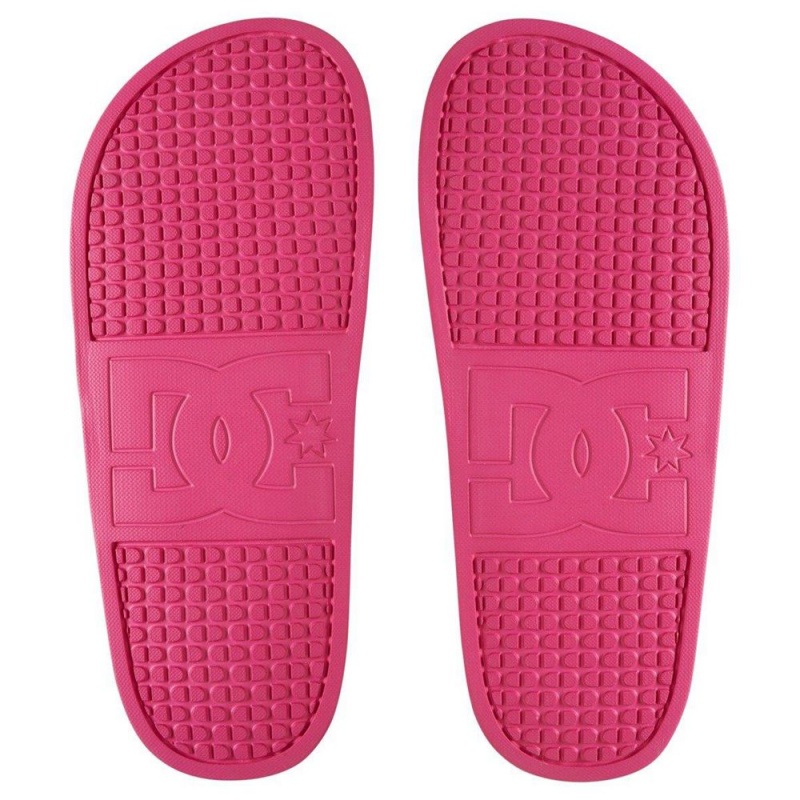 Sandale DC Shoes Slides Femme Rose | NSPC-43715