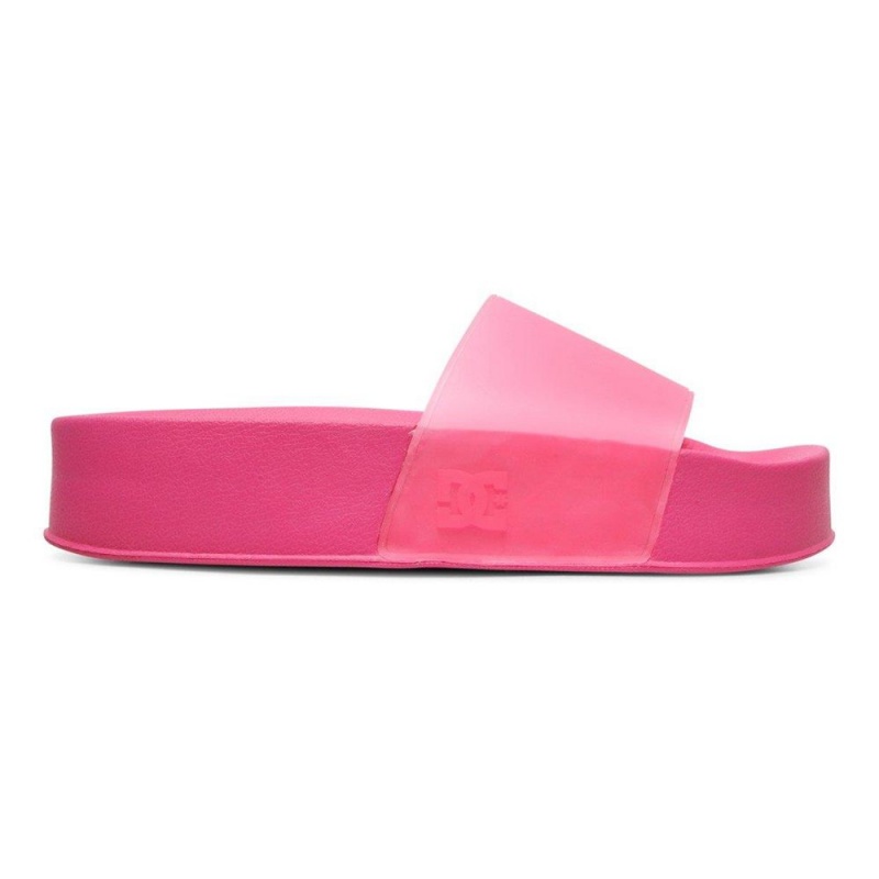 Sandale DC Shoes Slides Femme Rose | NSPC-43715