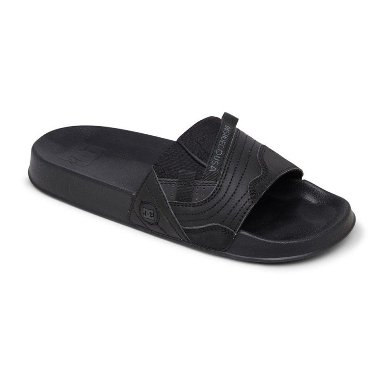 Sandale DC Shoes Slides Homme Noir Grise | KIRF-18243