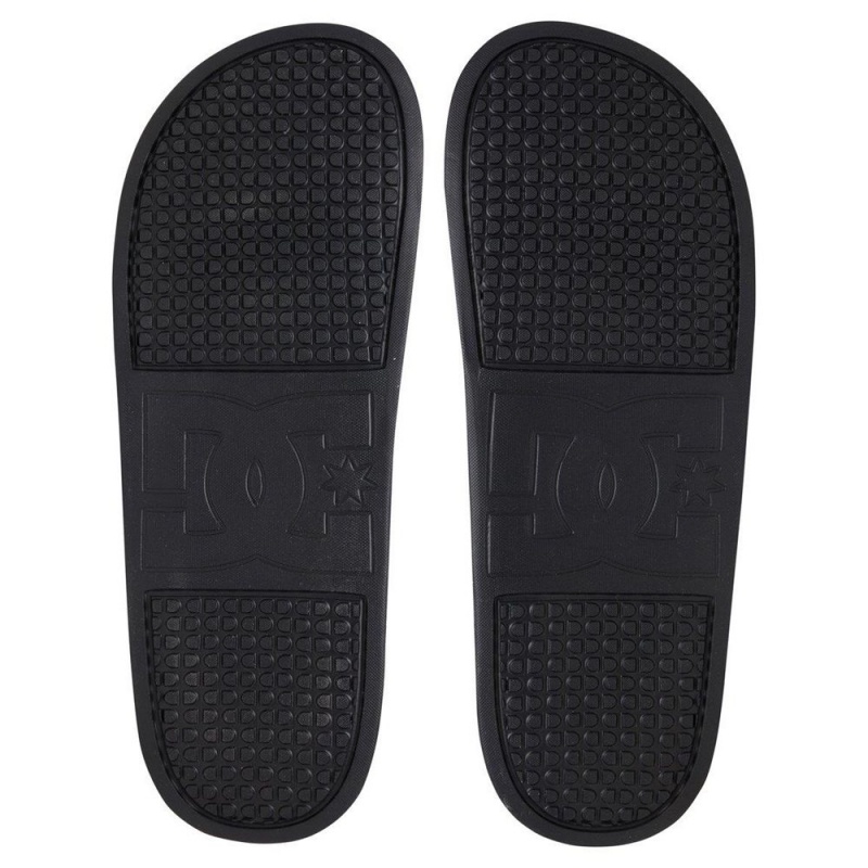 Sandale DC Shoes Slides Homme Noir Grise | KIRF-18243