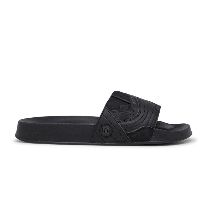 Sandale DC Shoes Slides Homme Noir Grise | KIRF-18243